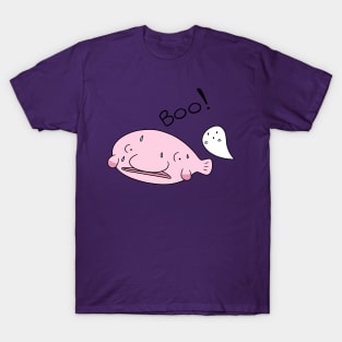 Boo! Blobfish and Spooky Ghost T-Shirt